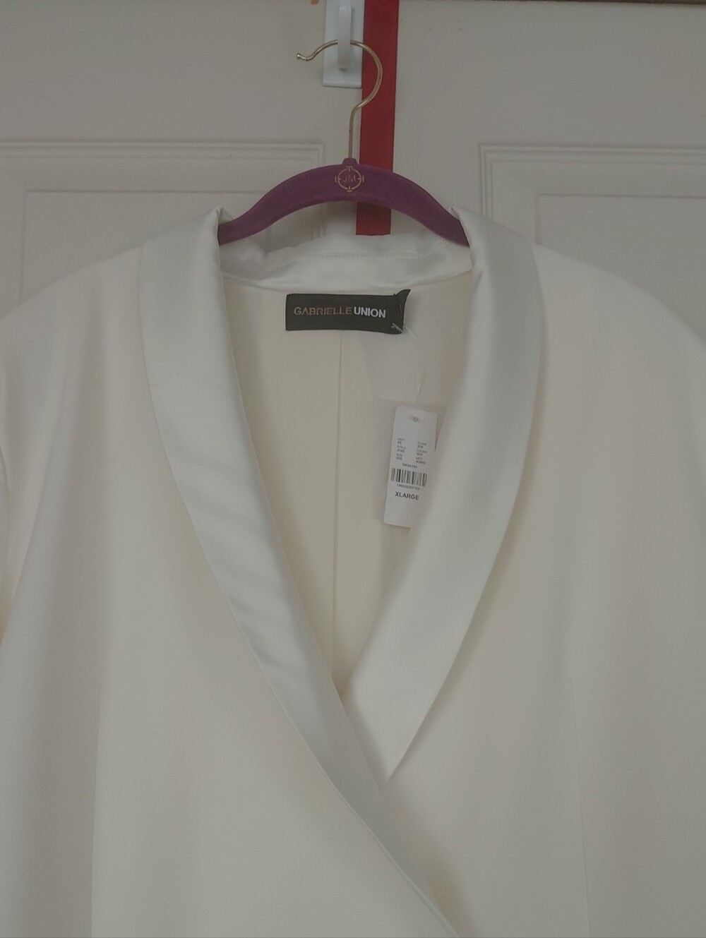 Gabrielle Union Cream Women's Pantsuit Blazer 2 Piece Set Size XL Polyester Span